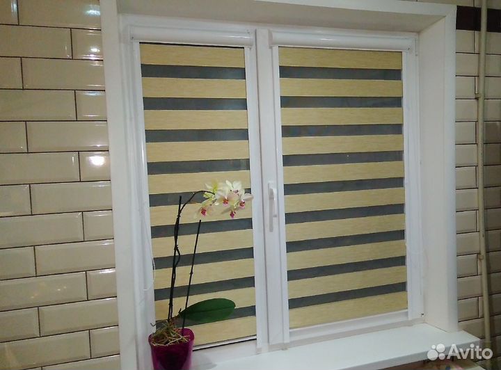 Рулонные шторы день ночь