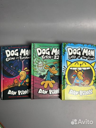 Детские английские книги комикс Dog Man