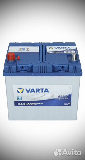 Аккумулятор Varta D48 60Ач blue dynamic
