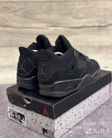 Кроссовки nike air jordan 4 black cat retro 36-41