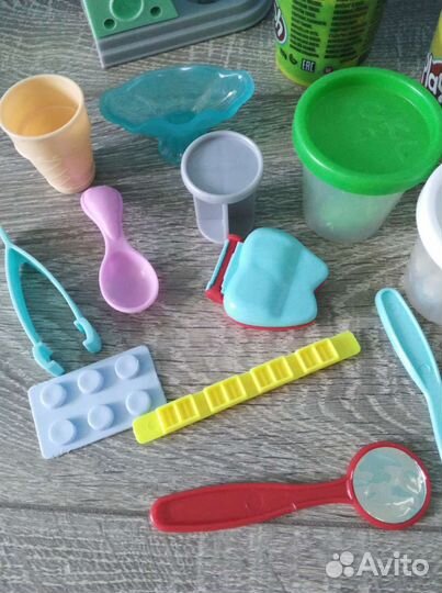 Наборы для лепки play doh плей до зубной доктор