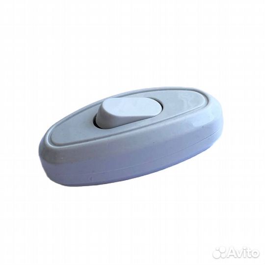 1 шт Переключатель на провод для бра 15-014 белый