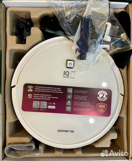 Робот-пылесос Polaris pvcr 4105 WI-FI IQ Home Aqua