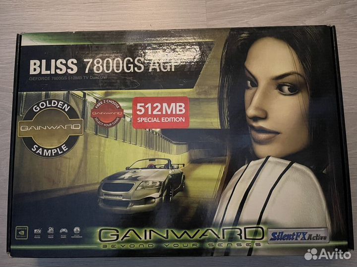 Gainward bliss 7800GS+ AGP 512MB в коллекцию