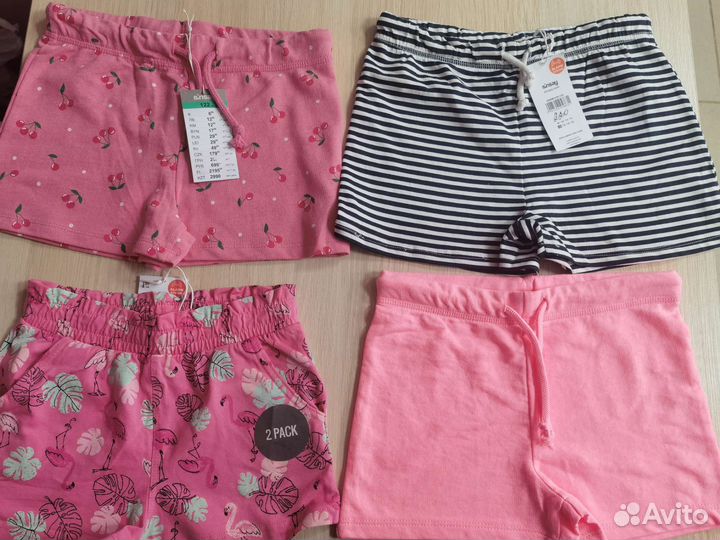 Летние шорты для девочек мальчиков