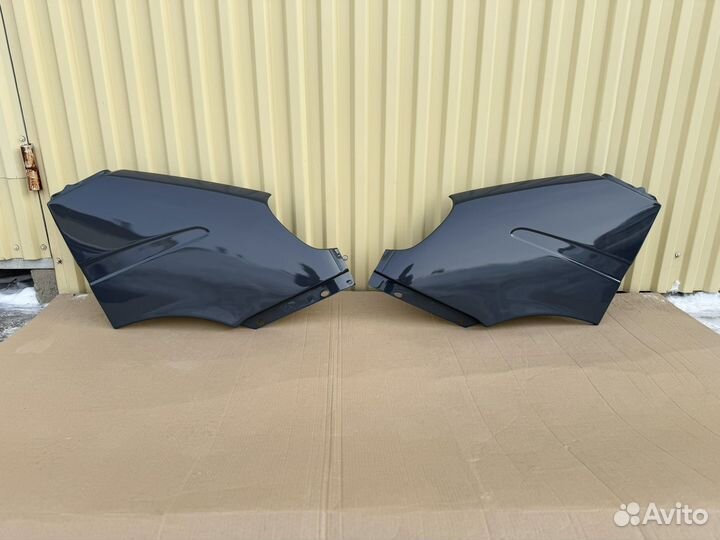 Крылья на Газель пластиковые цвет Шторм Грей серый