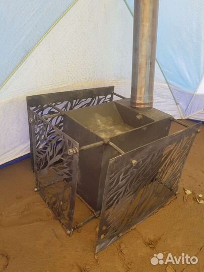 Печь банная походная