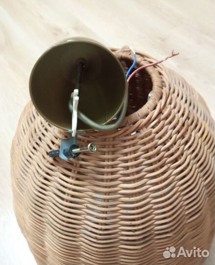 Светильник абажур навесной плетенный дизайнерский