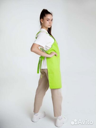 Фартук для официанта салатовый