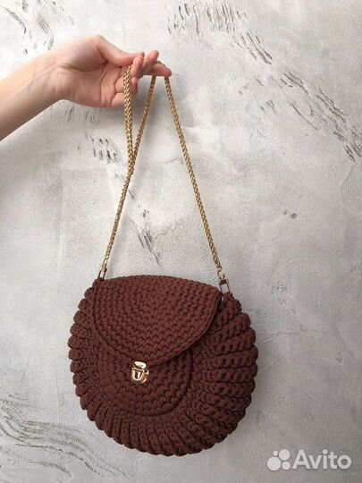 Сумка вязанная из полиэфирного шнура