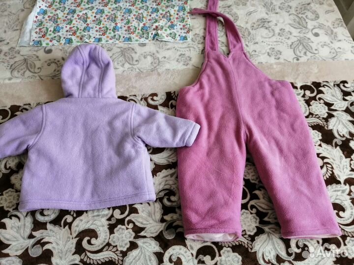 Вещи пакетом на девочку 68-74-80 плюс костюм осен