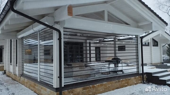 Прозрачные рольставни из монолитного поликарбоната