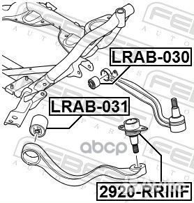 Сайлентблок переднего рычага lrab-031 Febest