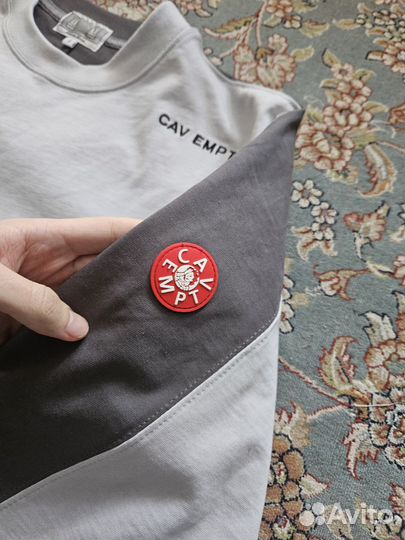 Лонгслив cavempt серый, classic