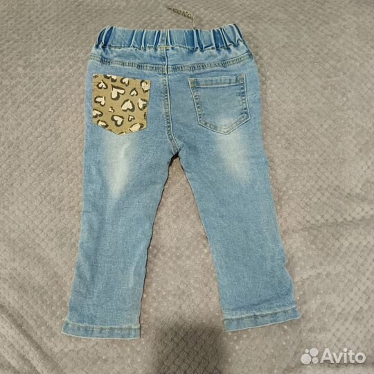 Джинсы на девочку 92