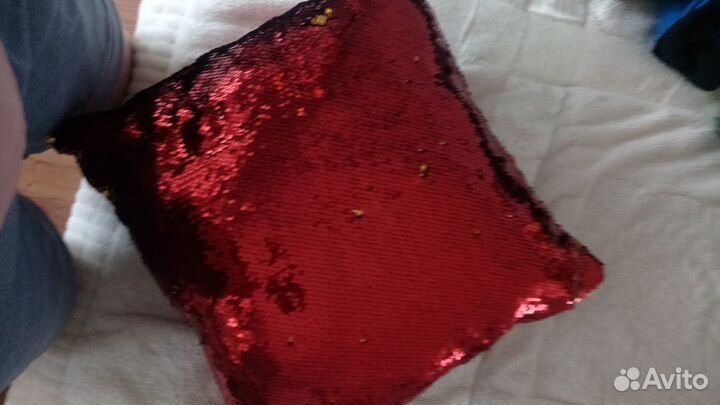 Наволочка с пайетками 45*45