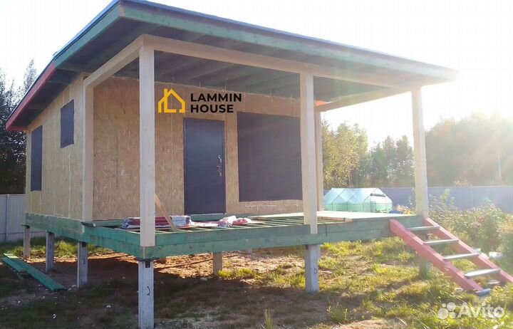 Домокомплект дачный домик из сип -панелей, хозблок