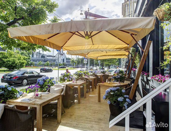 Пляжный уличный зонт