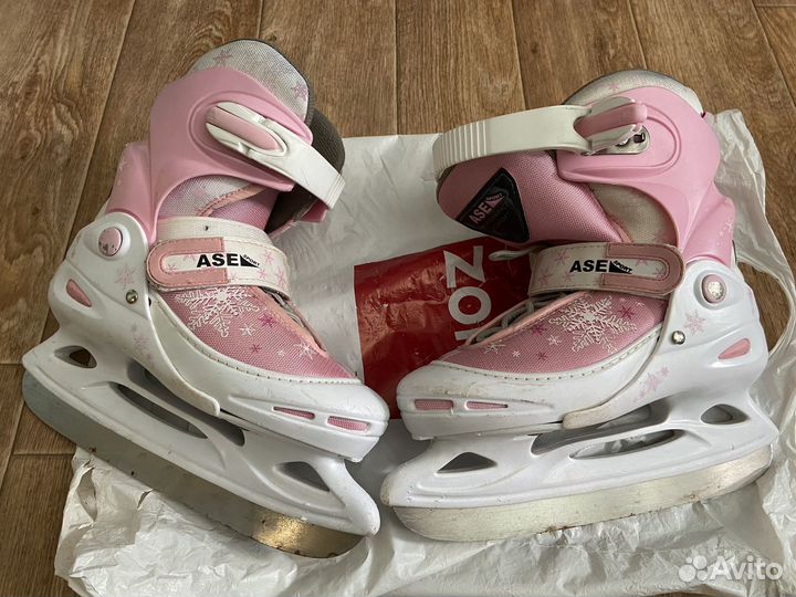 Коньки детские раздвижные (34-37р)