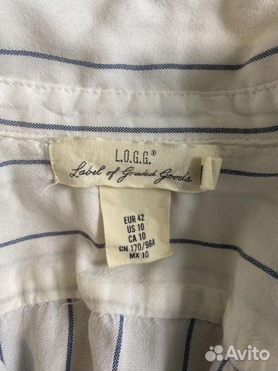 Хлопковая рубашка H&M