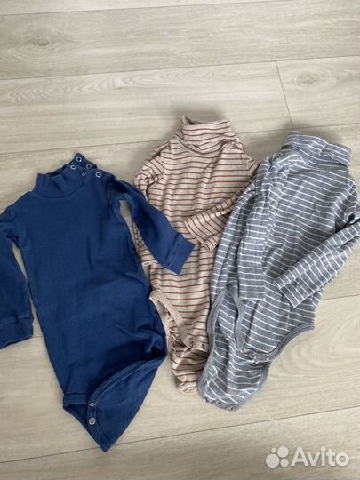 Набор боди с горлышком 74-80