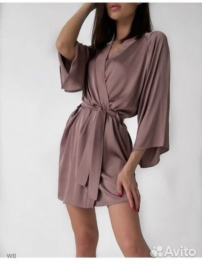 Халат шелковый