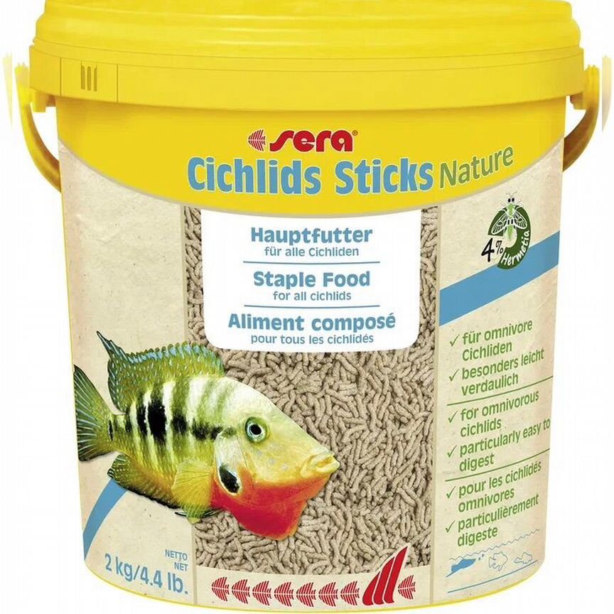 Sera Cichlids Sticks Nature на вес 0,5 л-120 гр