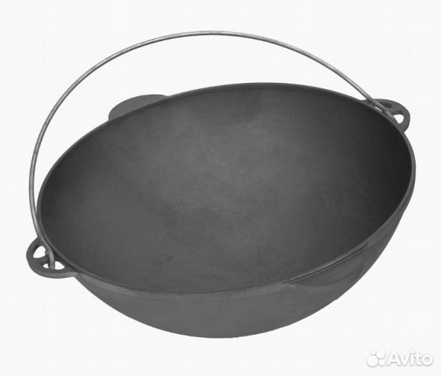 Чугунный казан с крышкой 8л