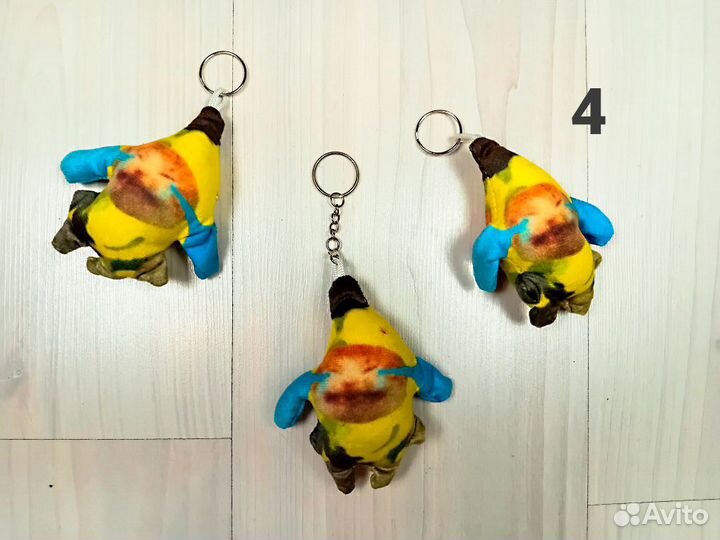 Поющий Кот Банан Banana Cat Брелок