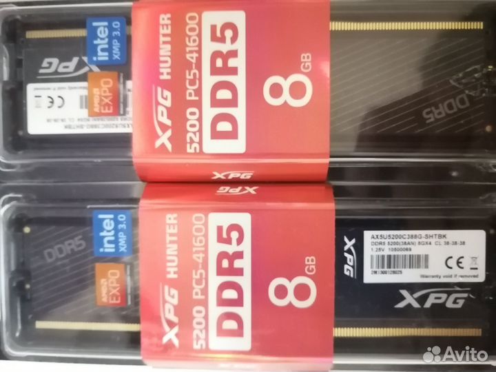 Оперативная память ddr5 5200 8+8(16gb)