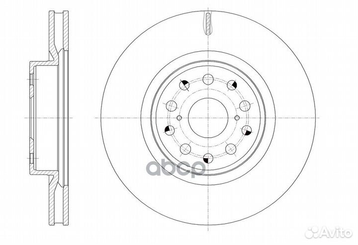 GR20810 G-brake Диск тормозной вентилируемый пе