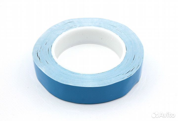 Синий двусторонний термоскотч 25 мм