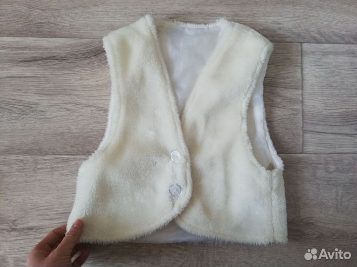 Костюм карнавальный белый мишка