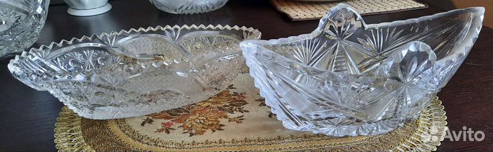 Вазы хрусталь/стекло СССР много