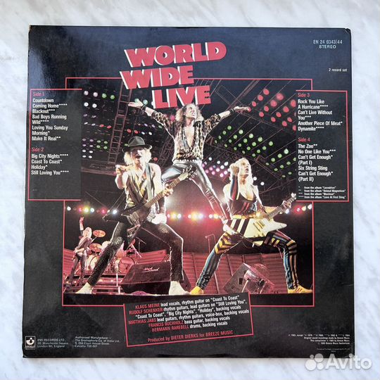 Scorpions — world wide live (2LP) 1985