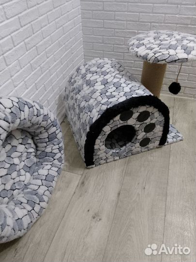 Новый домик,лежак,когтеточка для кошек