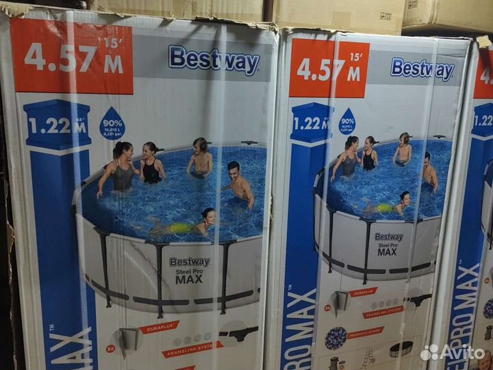 Каркасный бассейн bestway 56438 457*122