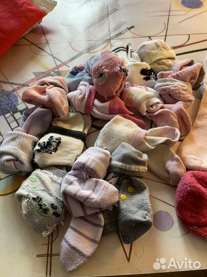 Носки для девочки 2-3 года пакетом