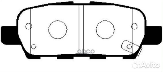Ckss-7 Колодки тормозные дисковые зад NIS
