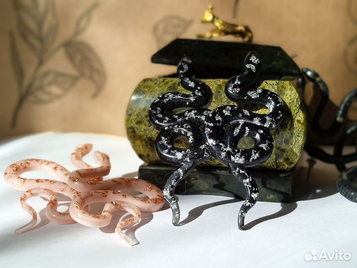 Серьги из эпоксидной смолы
