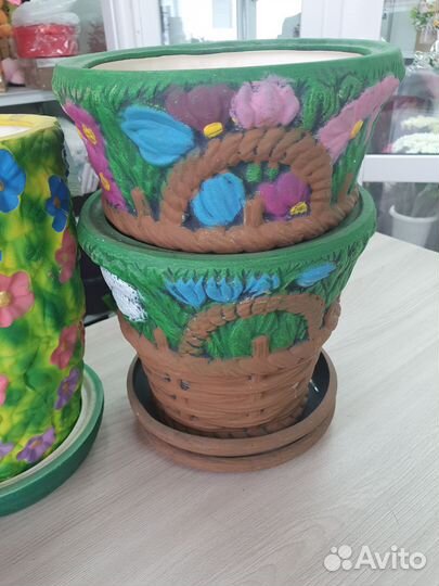 Горшки для цветов,керамика