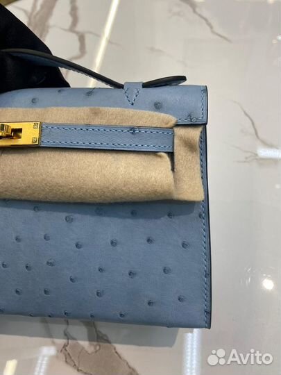 Сумка Hermes Kelly Pochette 22 Ostrich / страус