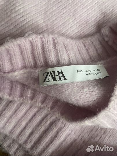 Свитер zara с шерстью