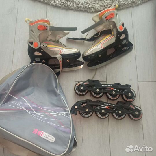 Роликовые коньки раздвижные