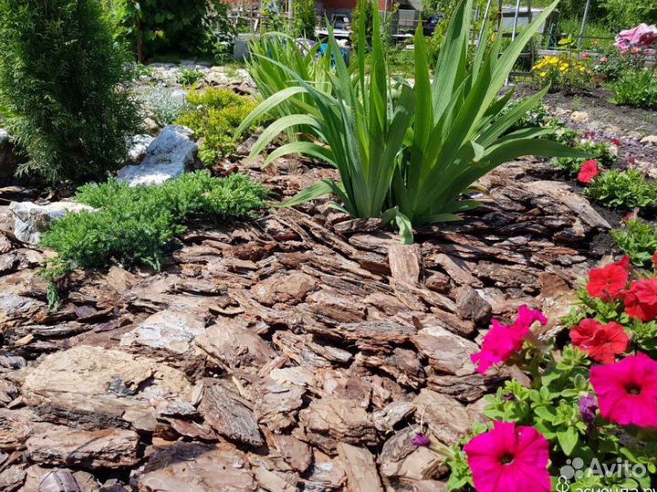 Кора сосновая для мульчирования