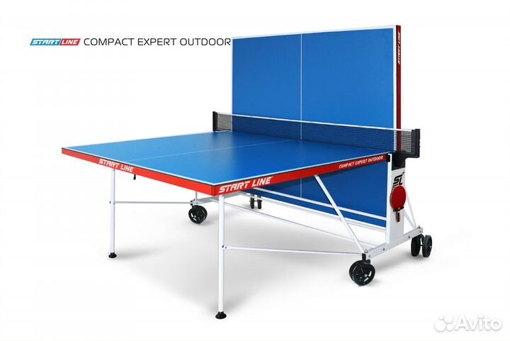 Стол теннисный Compact expert 6 Всепогодный Синий