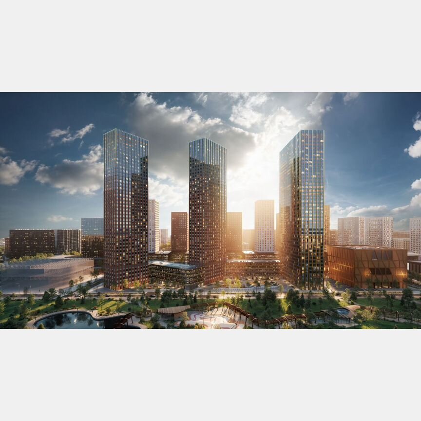 2-к. квартира, 61,1 м², 6/43 эт.