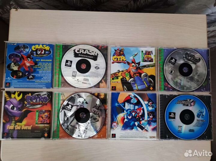 Игры для ps1 (crash, spyro, megaman)