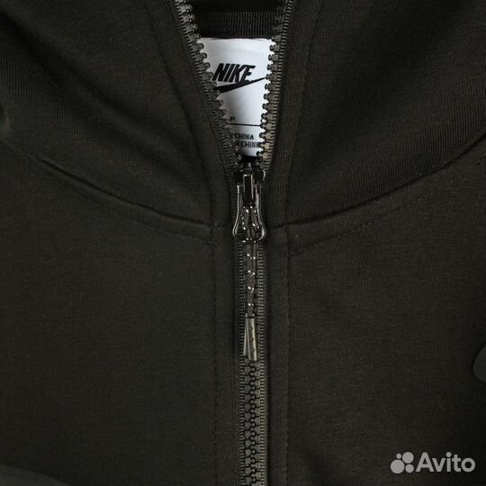 Зип худи nike tech fleece черна