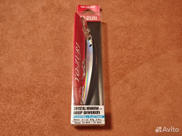 Аоблер Yo-zuri crystal minnow deep diver новый